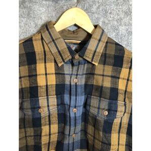 L.L. Bean Shirt Mens Medium Plaid Signature Flannel Chore Workwear Hike Classic